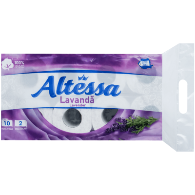 Hartie igienica 2 straturi lavanda pentru uz casnic 10 role Altessa